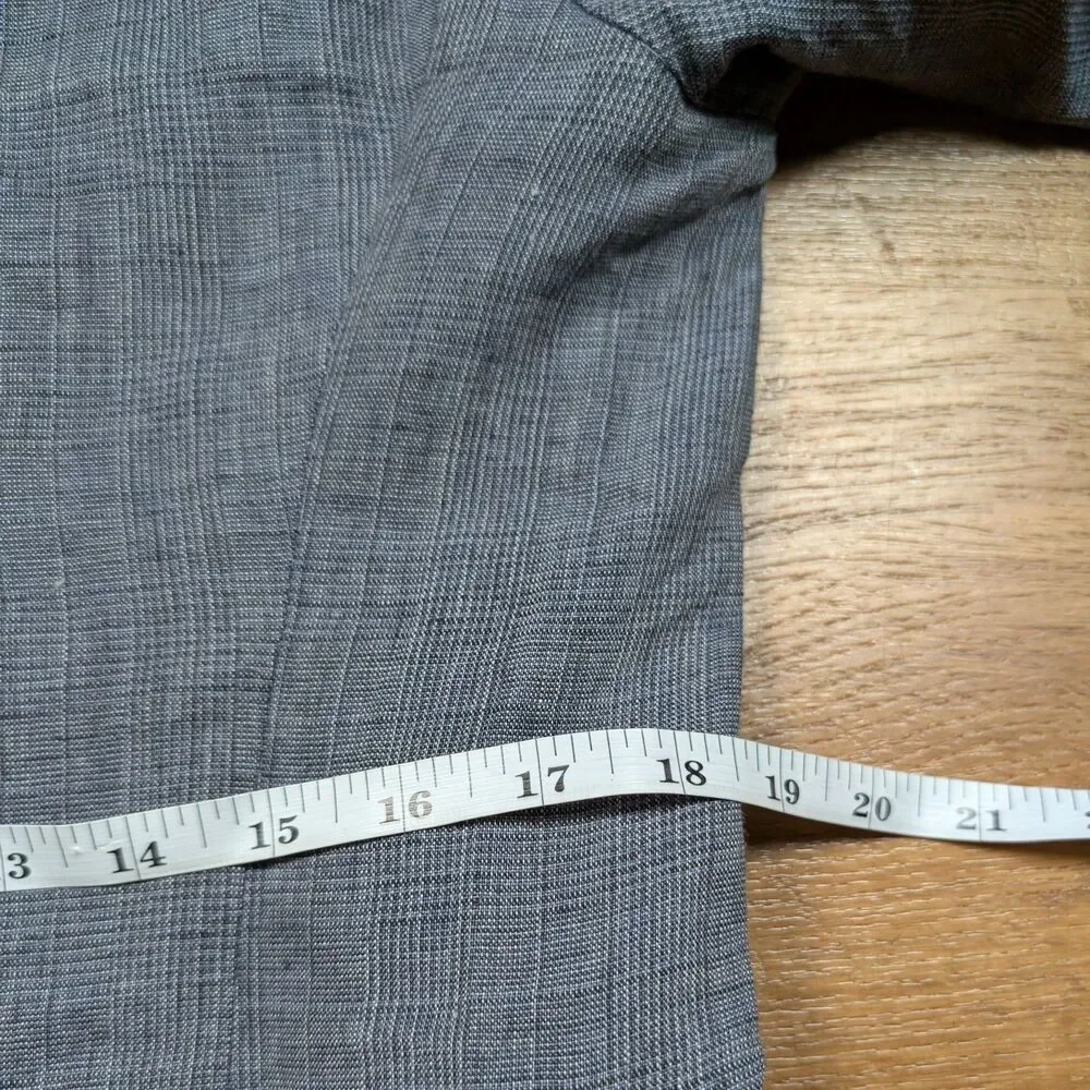 Vince Linen Blazer Sports Coat Jacket Men’s Size Medium Gray 2 Button Business